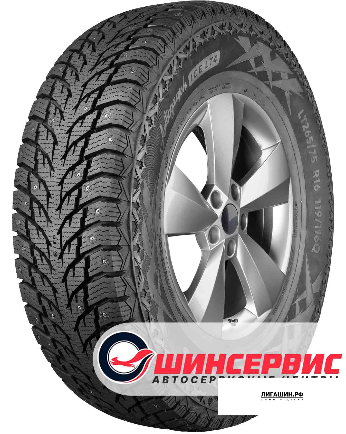 Шина Ikon Autograph Ice LT4 R17c 265/70 зимняя шипованная